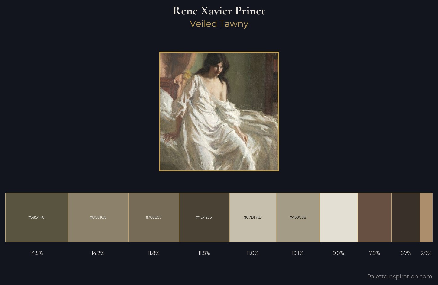 Rene Xavier Prinet Palette 2 — Veiled Tawny