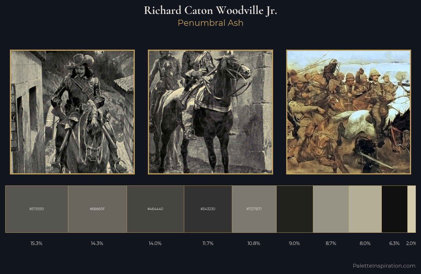 Richard Caton Woodville Jr. Palette 7 — Penumbral Ash