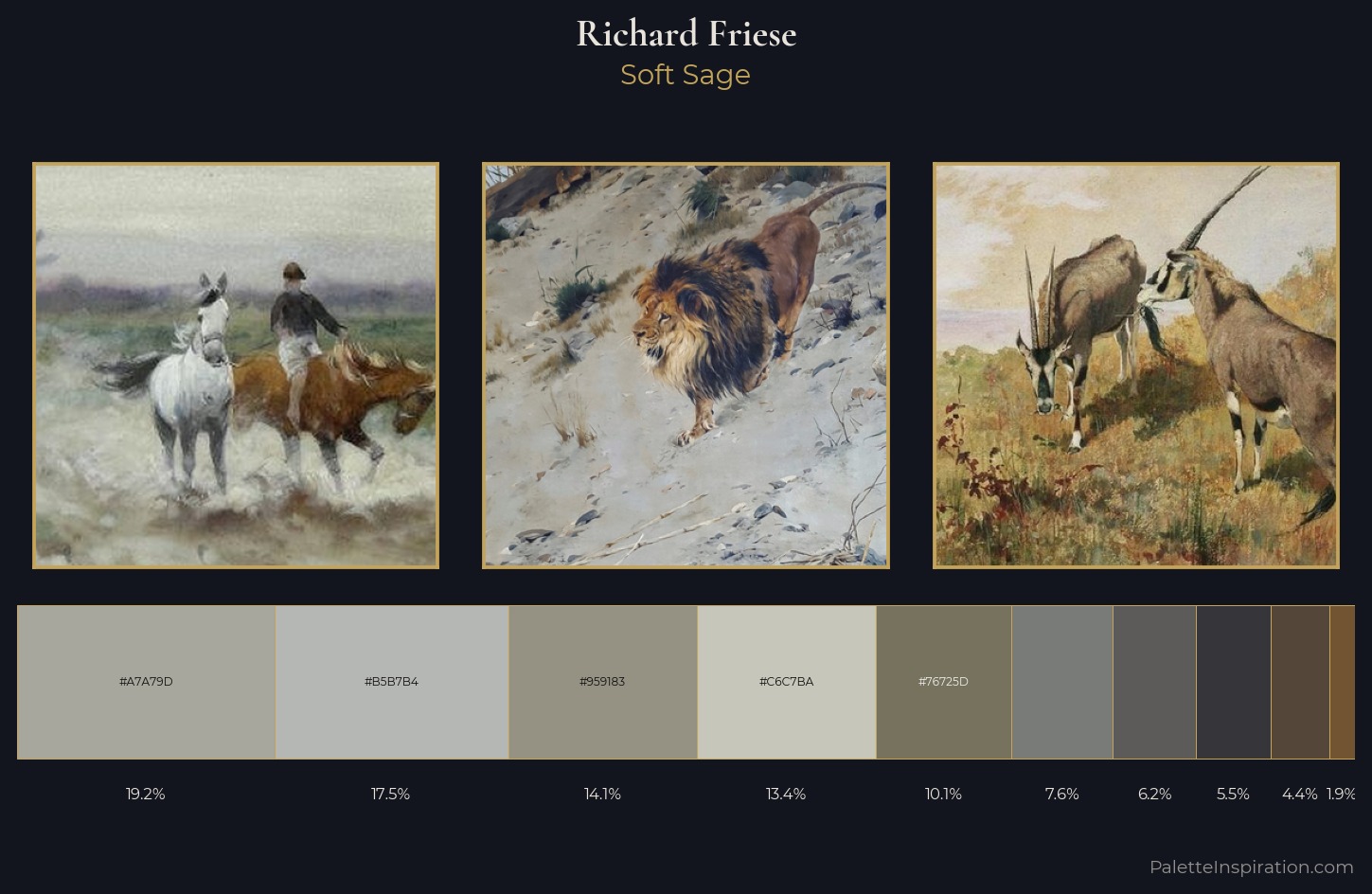 Richard Friese Palette 3 — Soft Sage