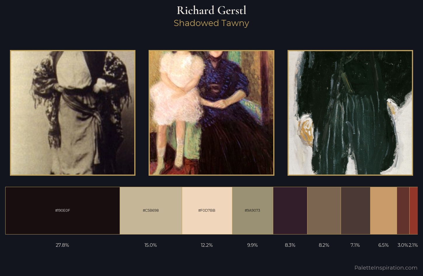 Richard Gerstl Palette 7 — Shadowed Tawny