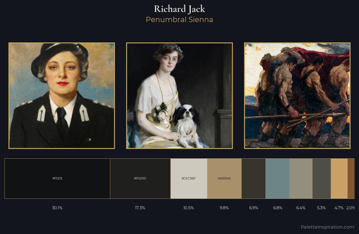 Richard Jack Palette 3 — Penumbral Sienna