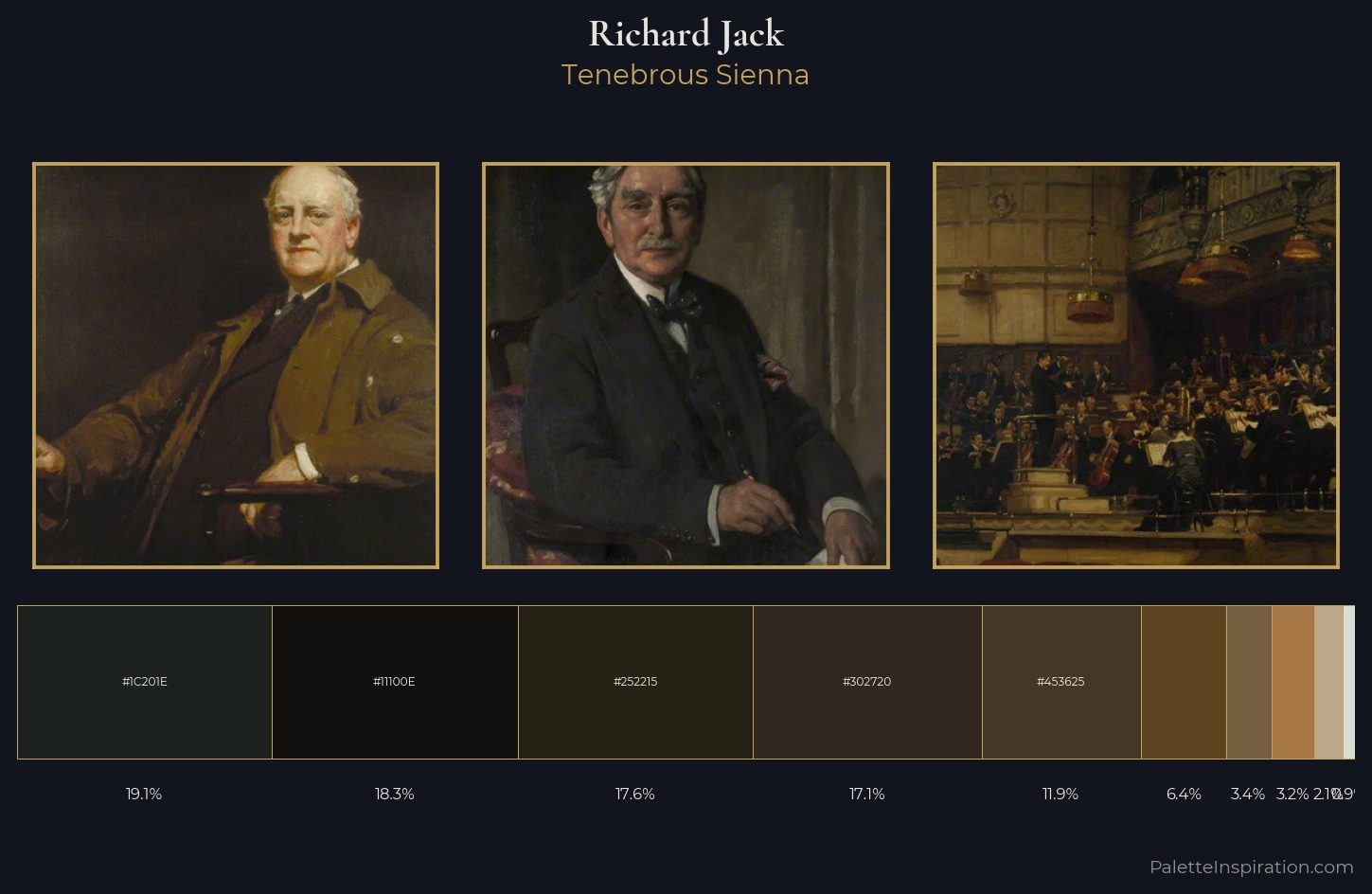Richard Jack Palette 6 — Tenebrous Sienna