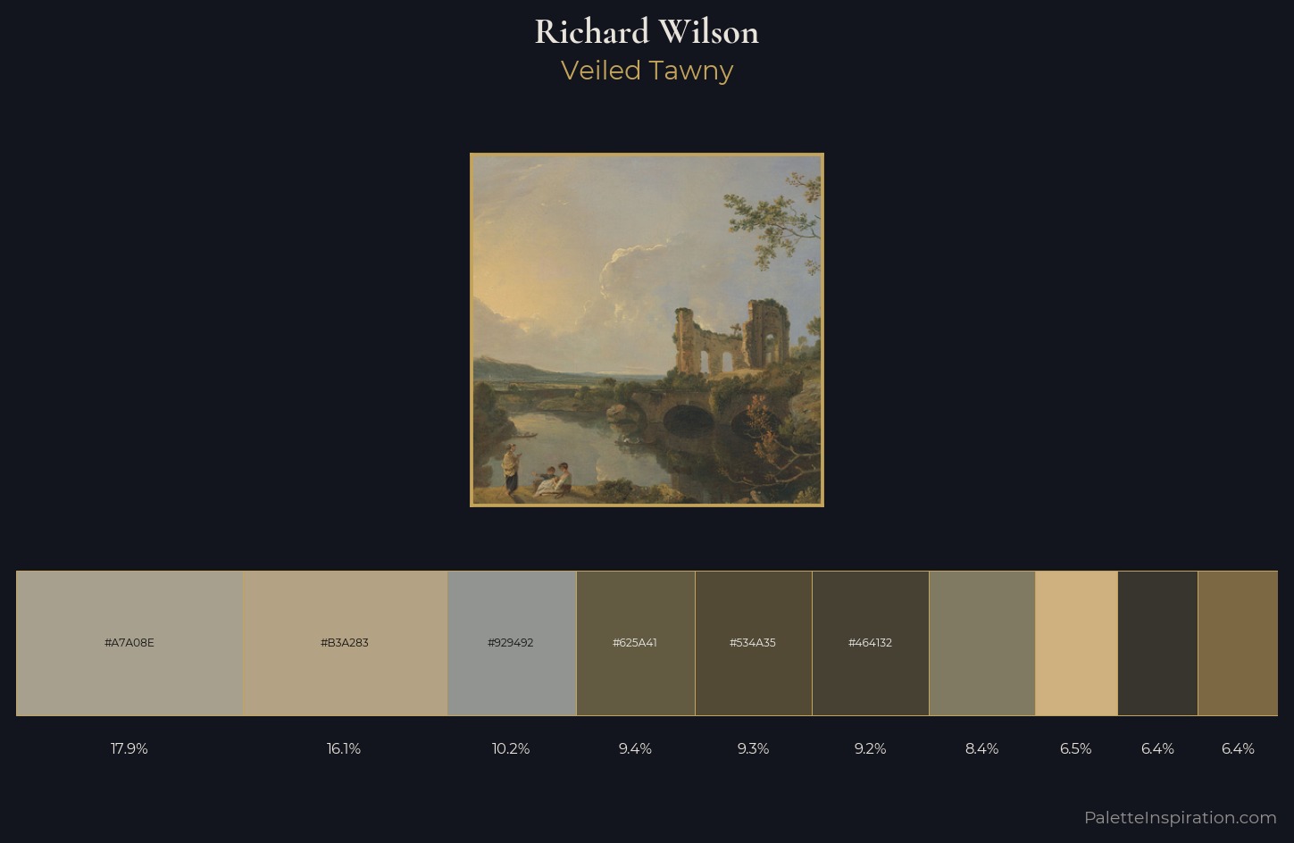 Richard Wilson Palette 4 — Veiled Tawny