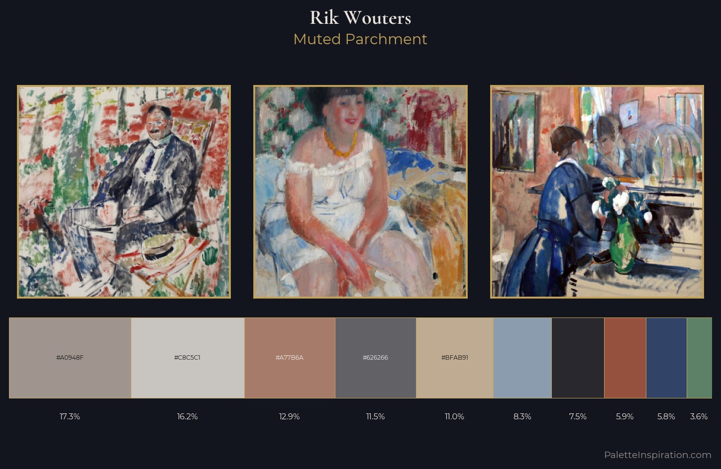 Rik Wouters Palette 2 — Muted Parchment