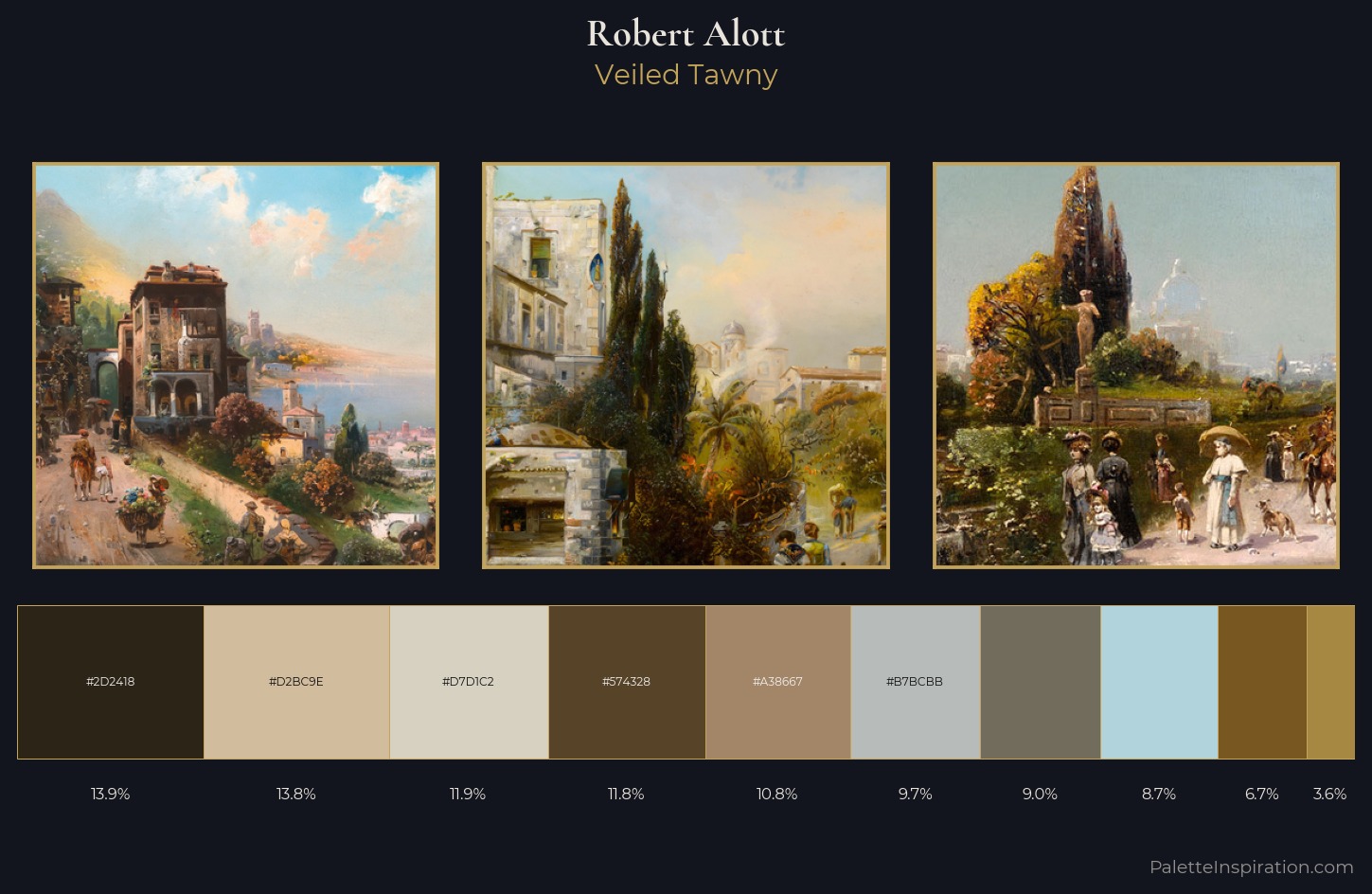 Robert Alott Palette 2 — Veiled Tawny