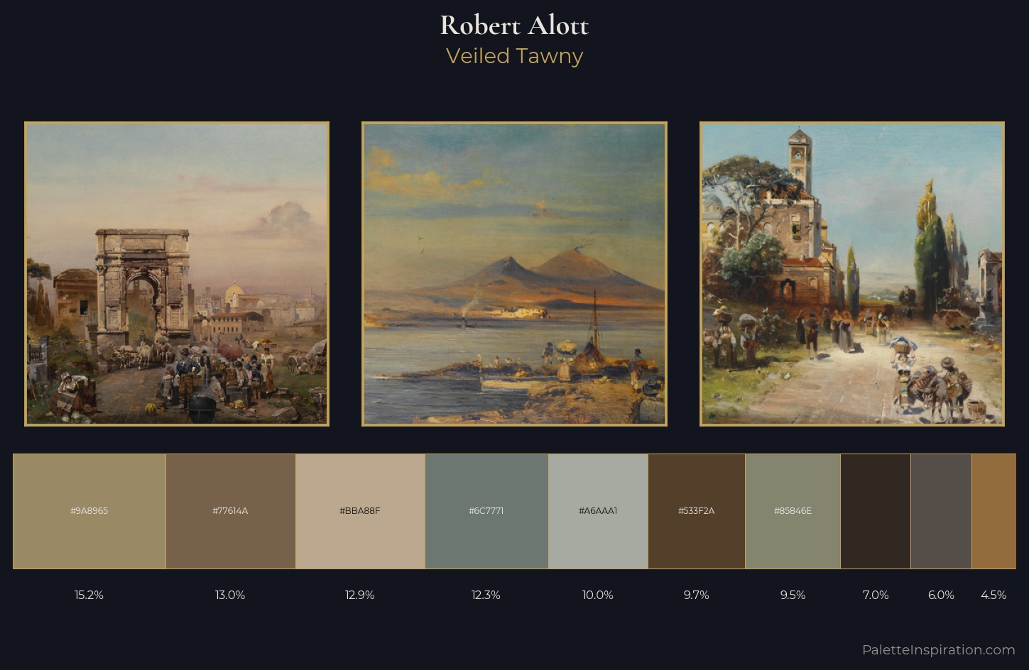 Robert Alott Palette 6 — Veiled Tawny