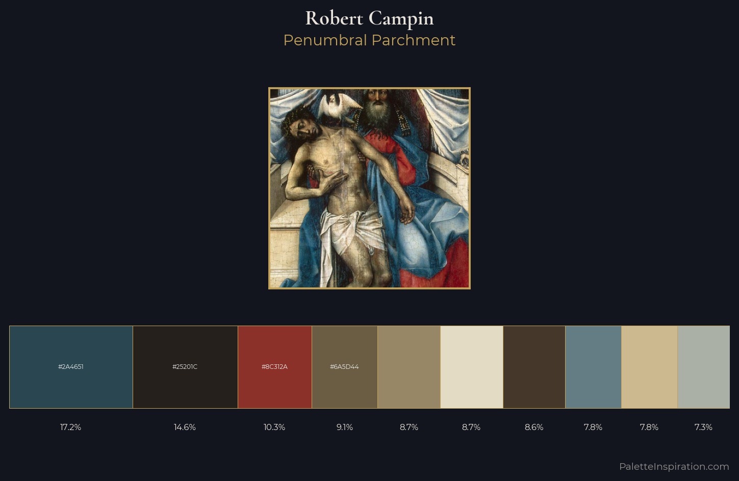 Robert Campin Palette 3 — Penumbral Parchment