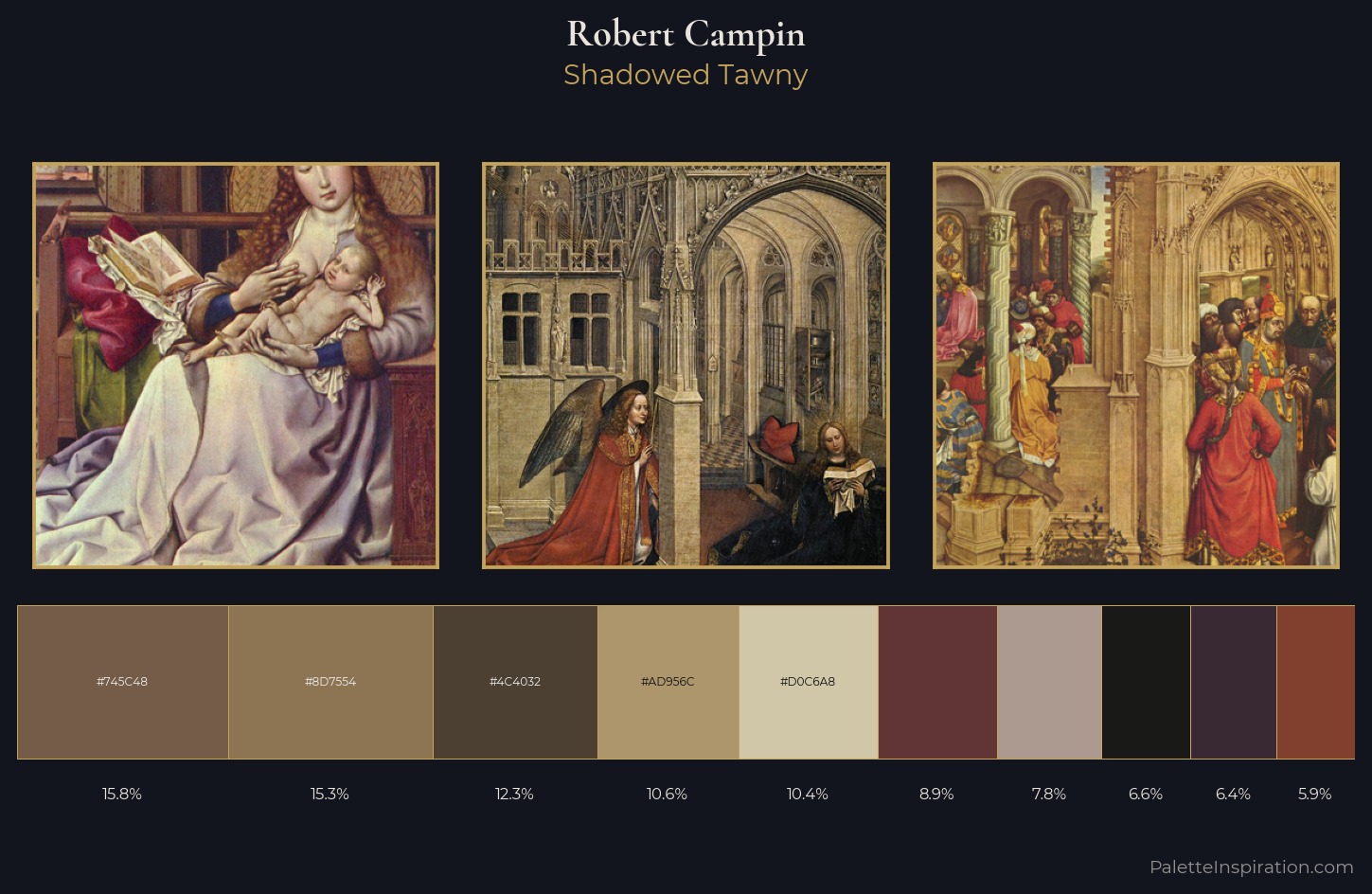 Robert Campin Palette 8 — Shadowed Tawny