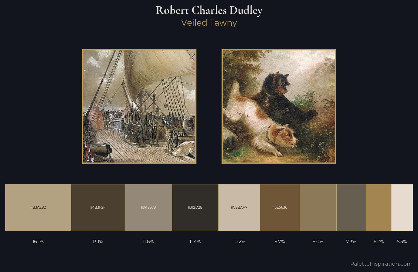 Robert Charles Dudley Palette 1 — Veiled Tawny