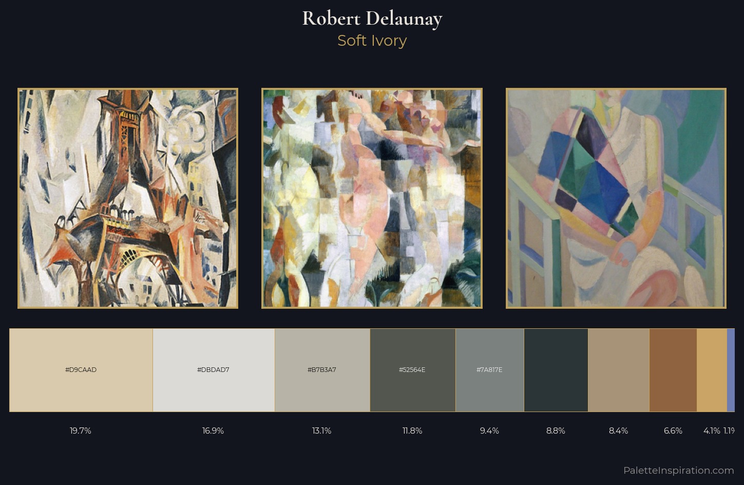 Robert Delaunay Palette 1 — Soft Ivory