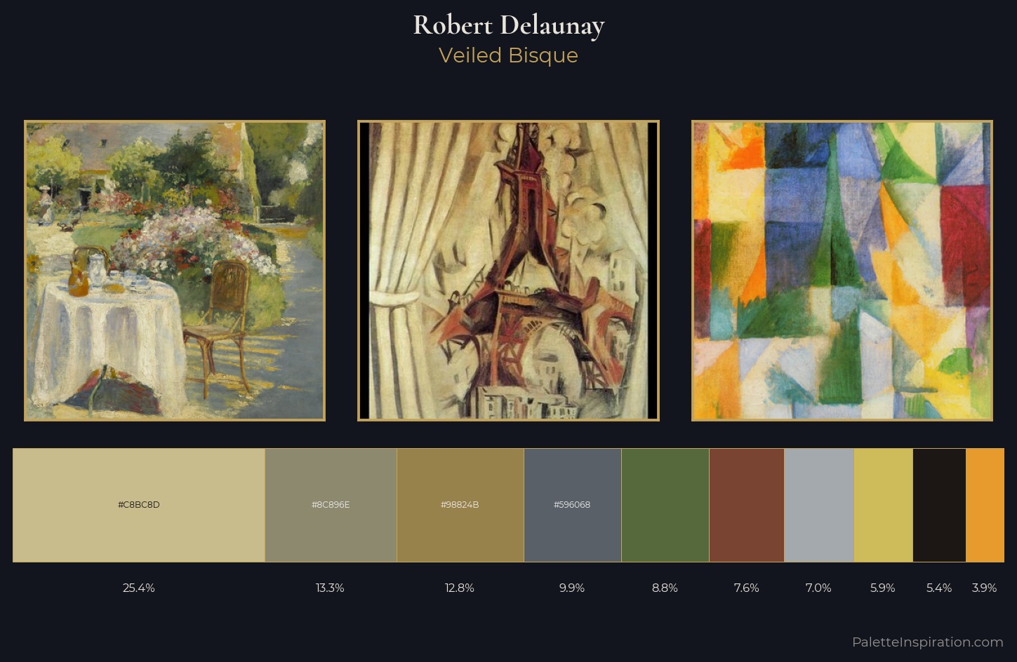 Robert Delaunay Palette 3 — Veiled Bisque