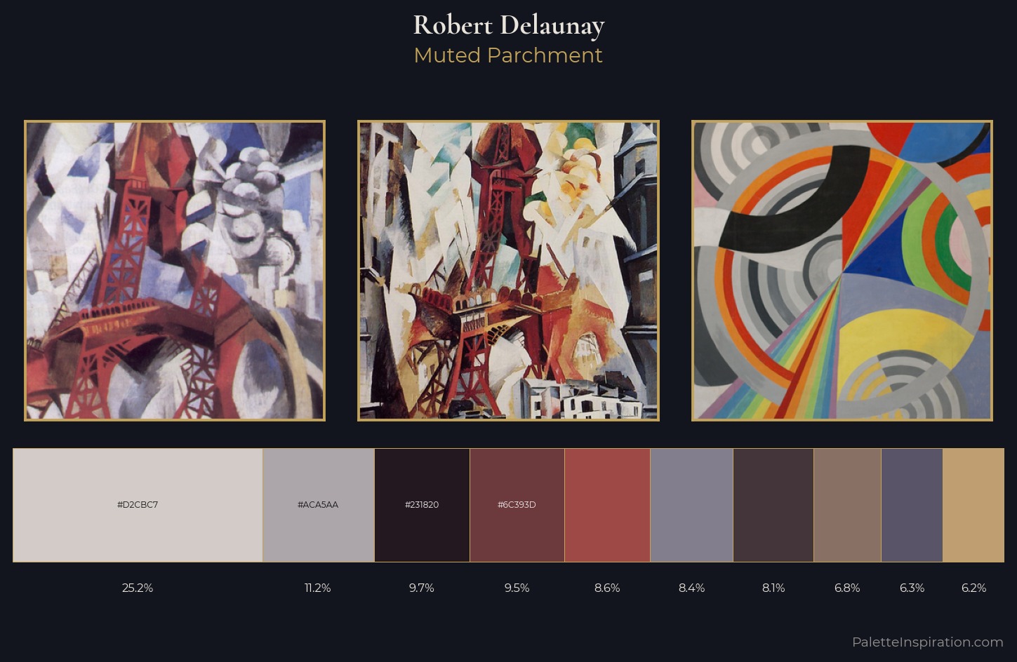 Robert Delaunay Palette 5 — Muted Parchment