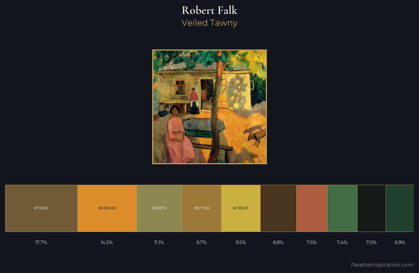 Robert Falk Palette 6 — Veiled Tawny
