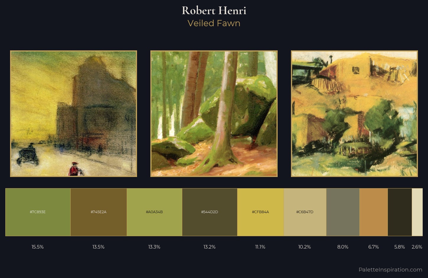 Robert Henri Palette 4 — Veiled Fawn