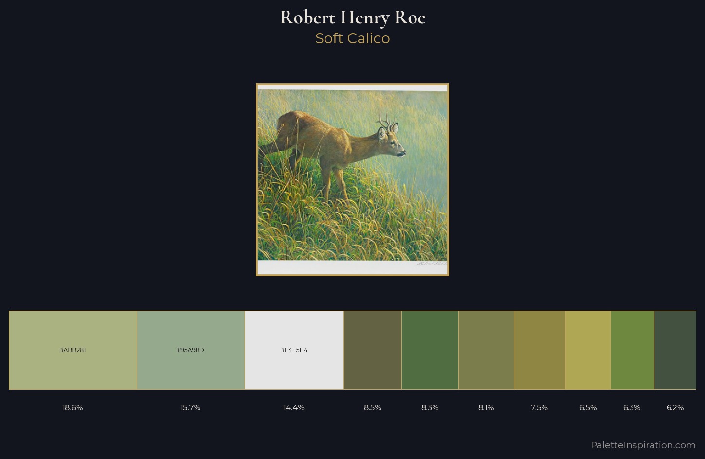Robert Henry Roe Palette 3 — Soft Calico