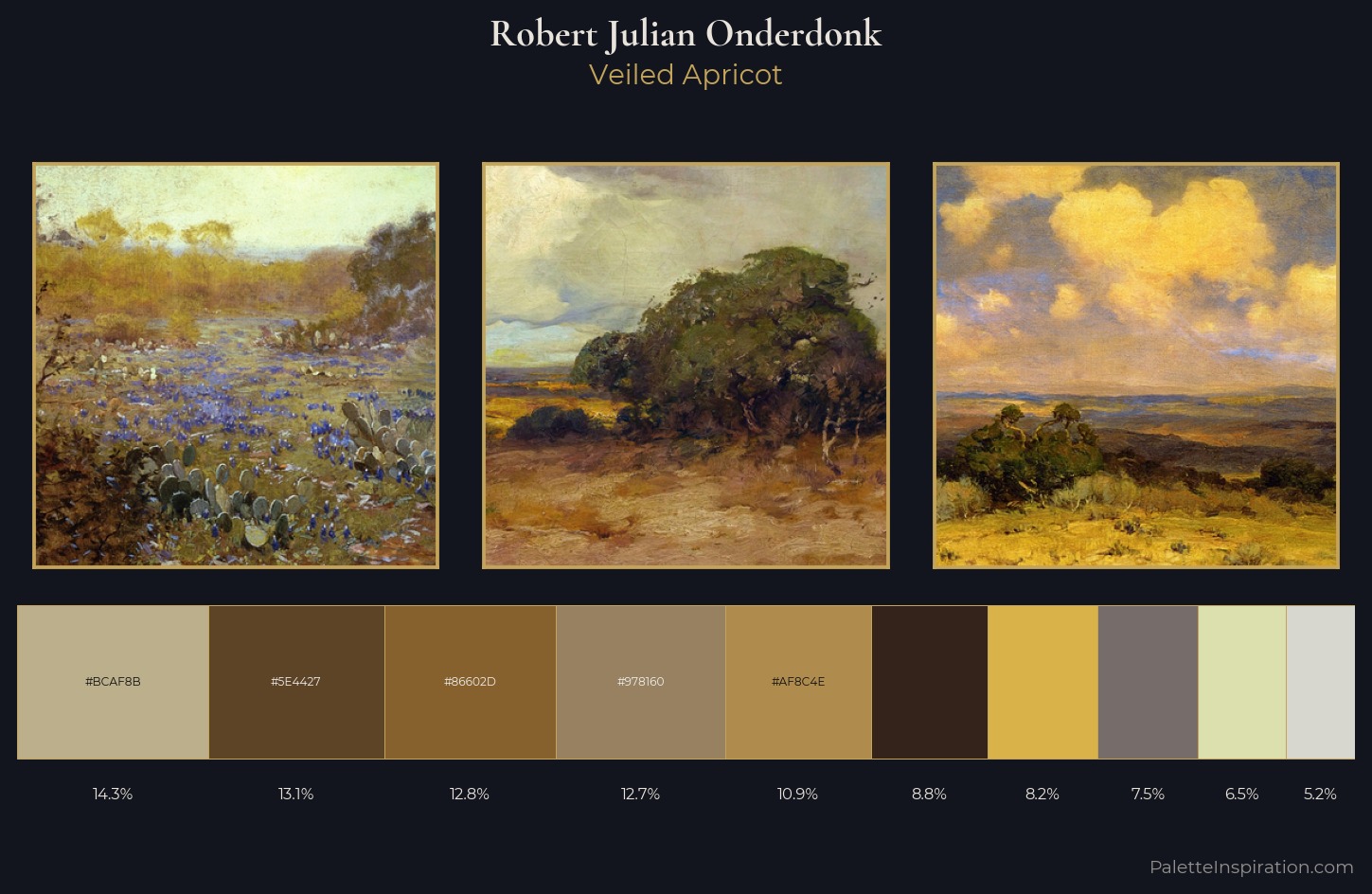 Robert Julian Onderdonk Palette 3 — Veiled Apricot