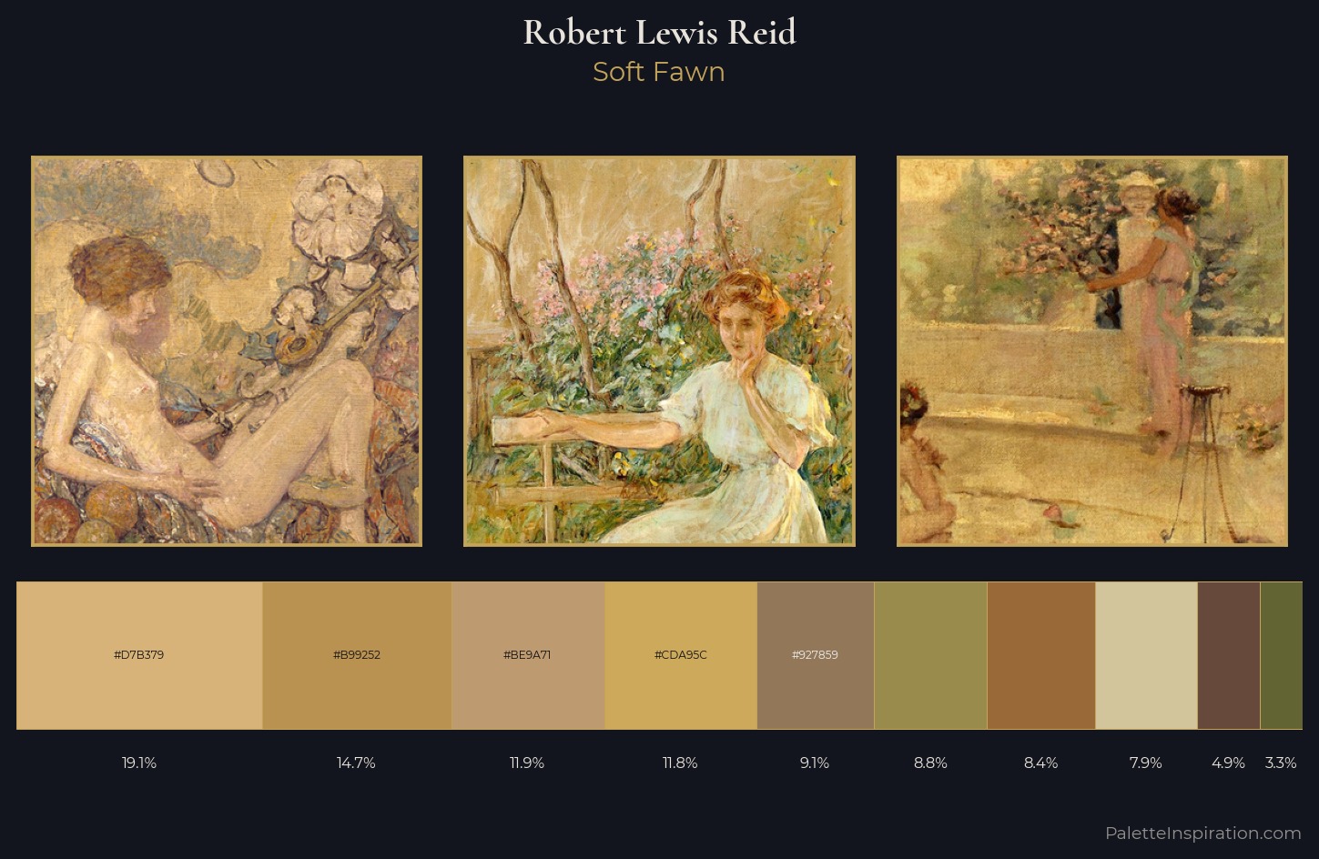 Robert Lewis Reid Palette 6 — Soft Fawn
