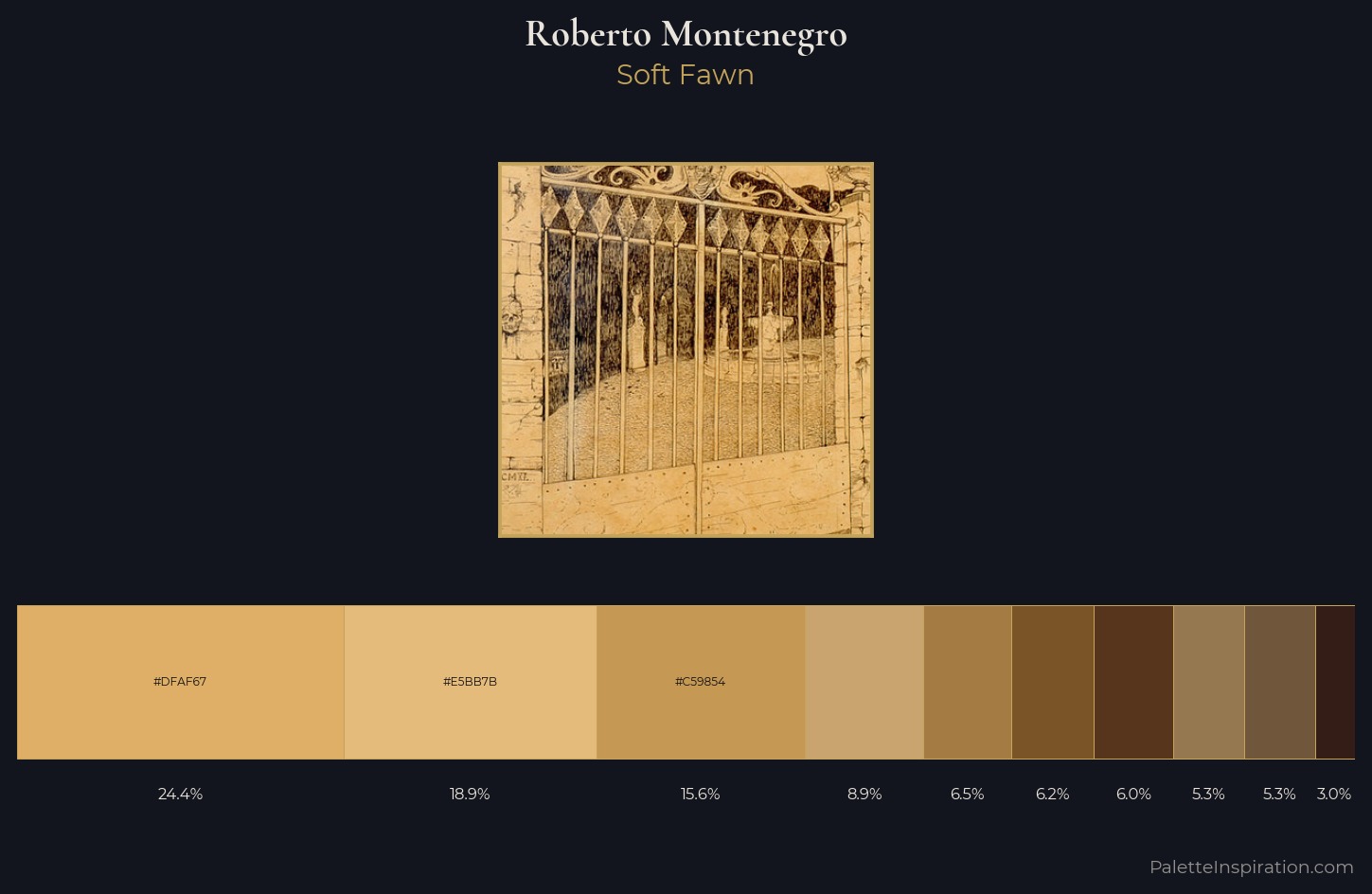 Roberto Montenegro Palette 1 — Soft Fawn