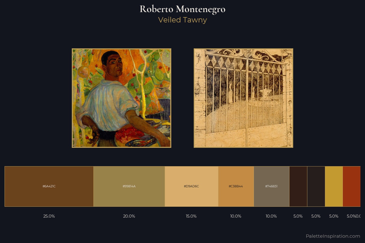 Roberto Montenegro Master Palette — Veiled Tawny
