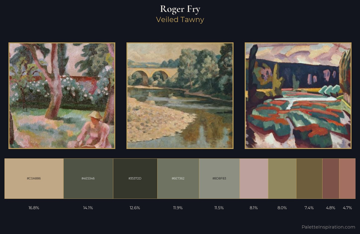 Roger Fry Palette 2 — Veiled Tawny