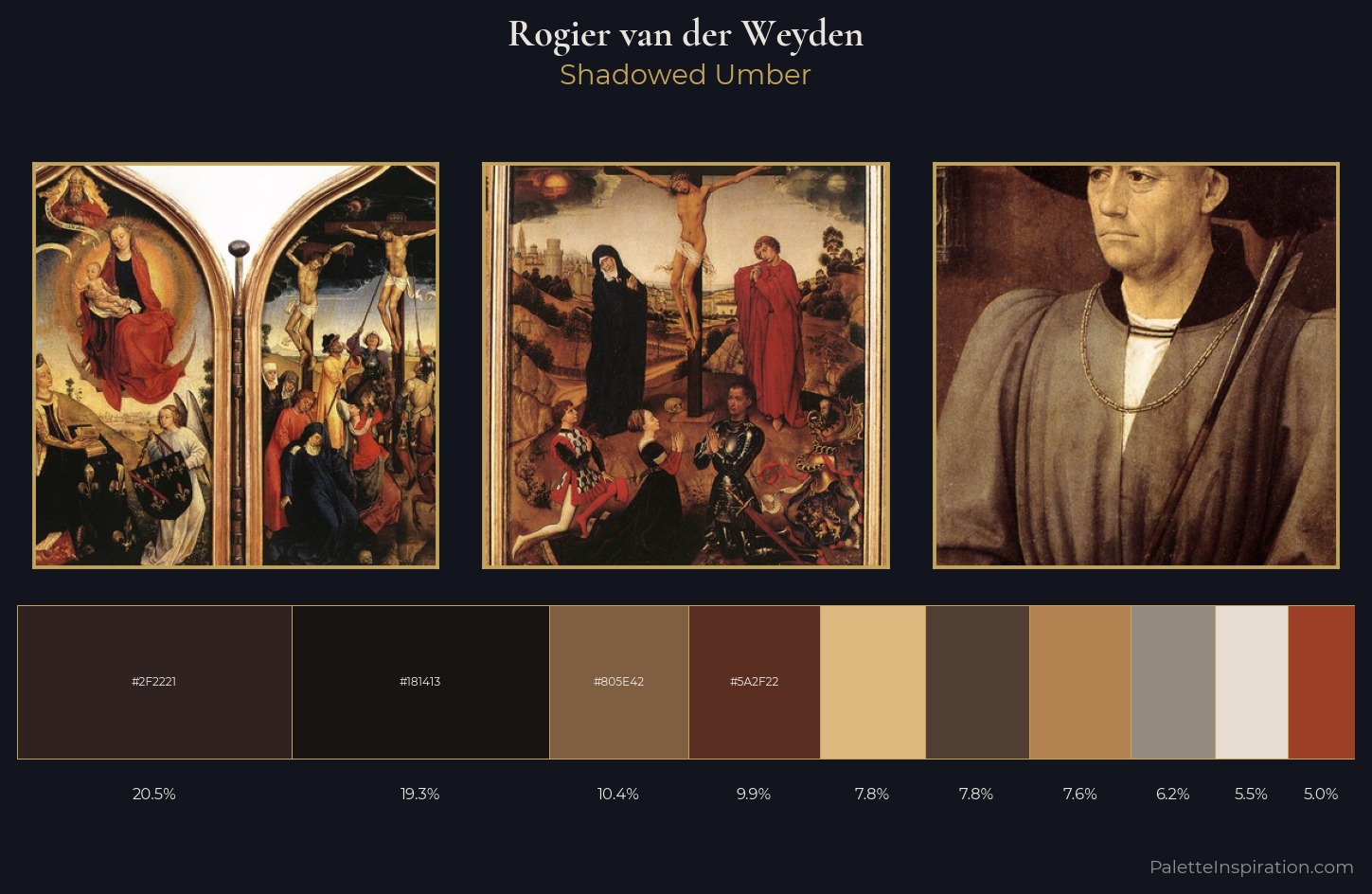 Rogier van der Weyden Palette 3 — Shadowed Umber