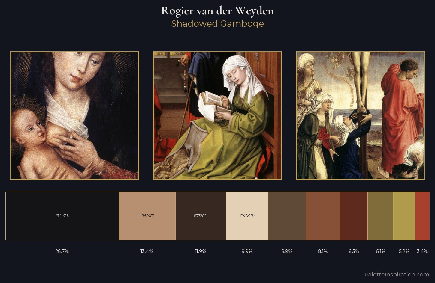Rogier van der Weyden Palette 4 — Shadowed Gamboge