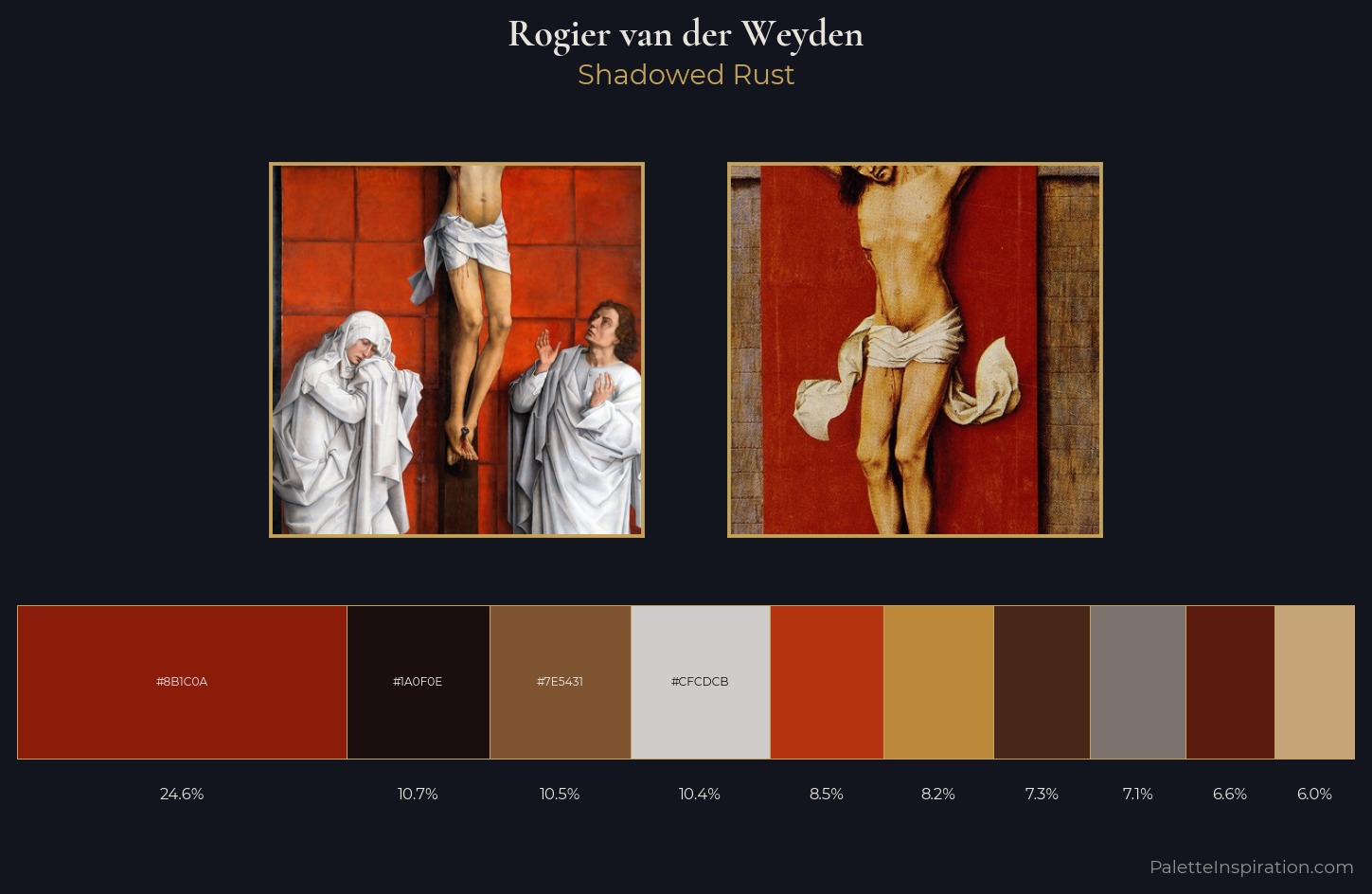 Rogier van der Weyden Palette 6 — Shadowed Rust