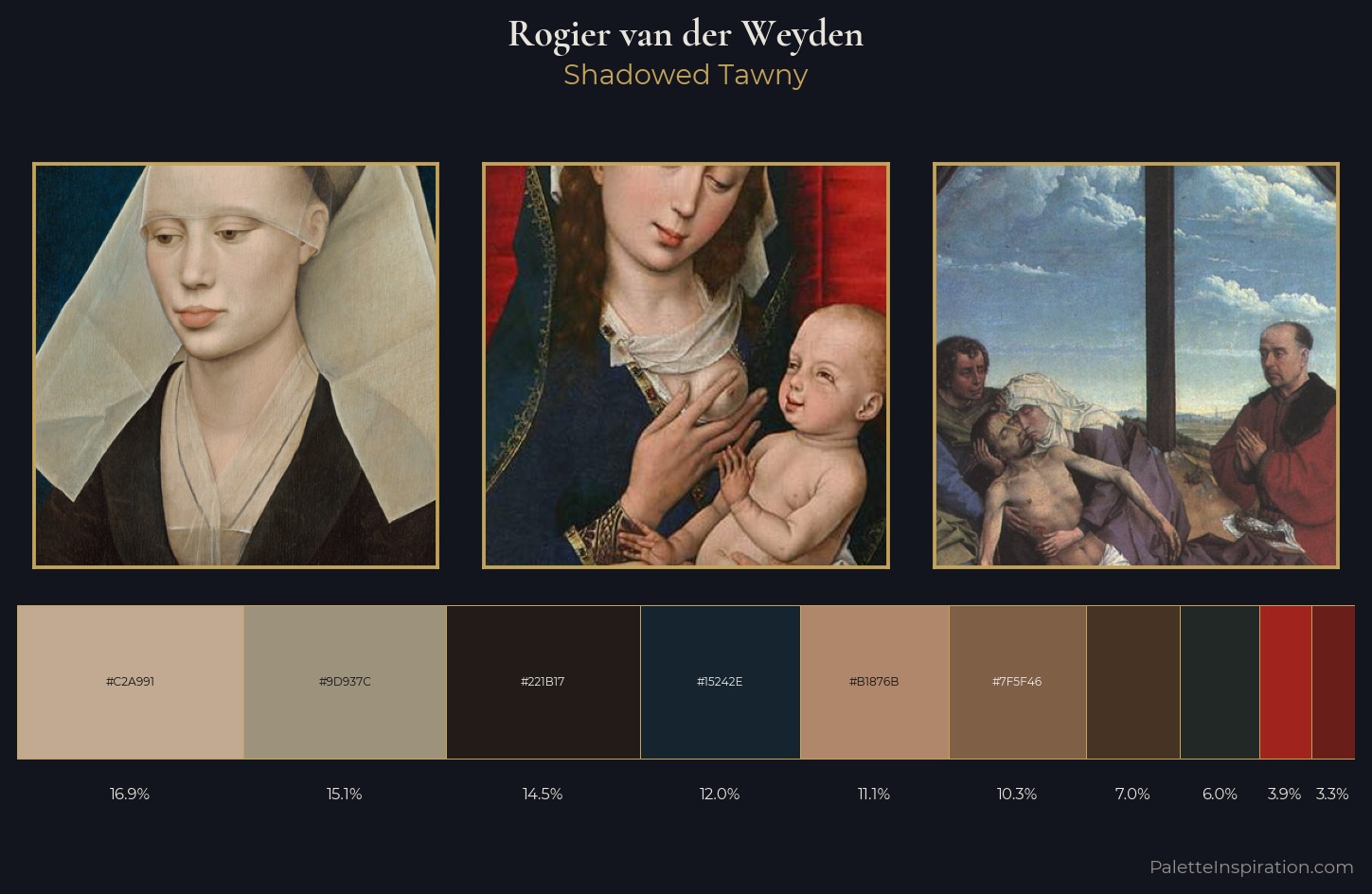 Rogier van der Weyden Palette 9 — Shadowed Tawny