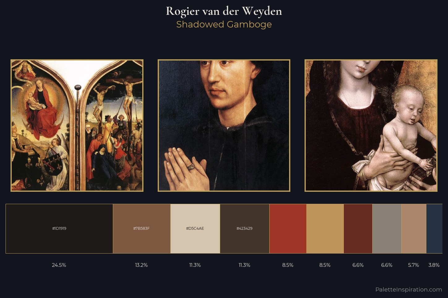 Rogier van der Weyden Master Palette — Shadowed Gamboge