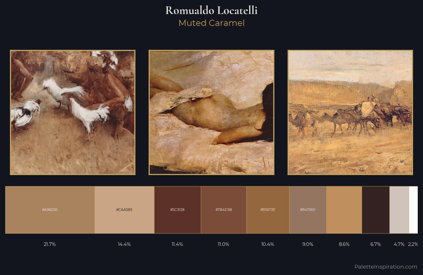 Romualdo Locatelli Palette 2 — Muted Caramel