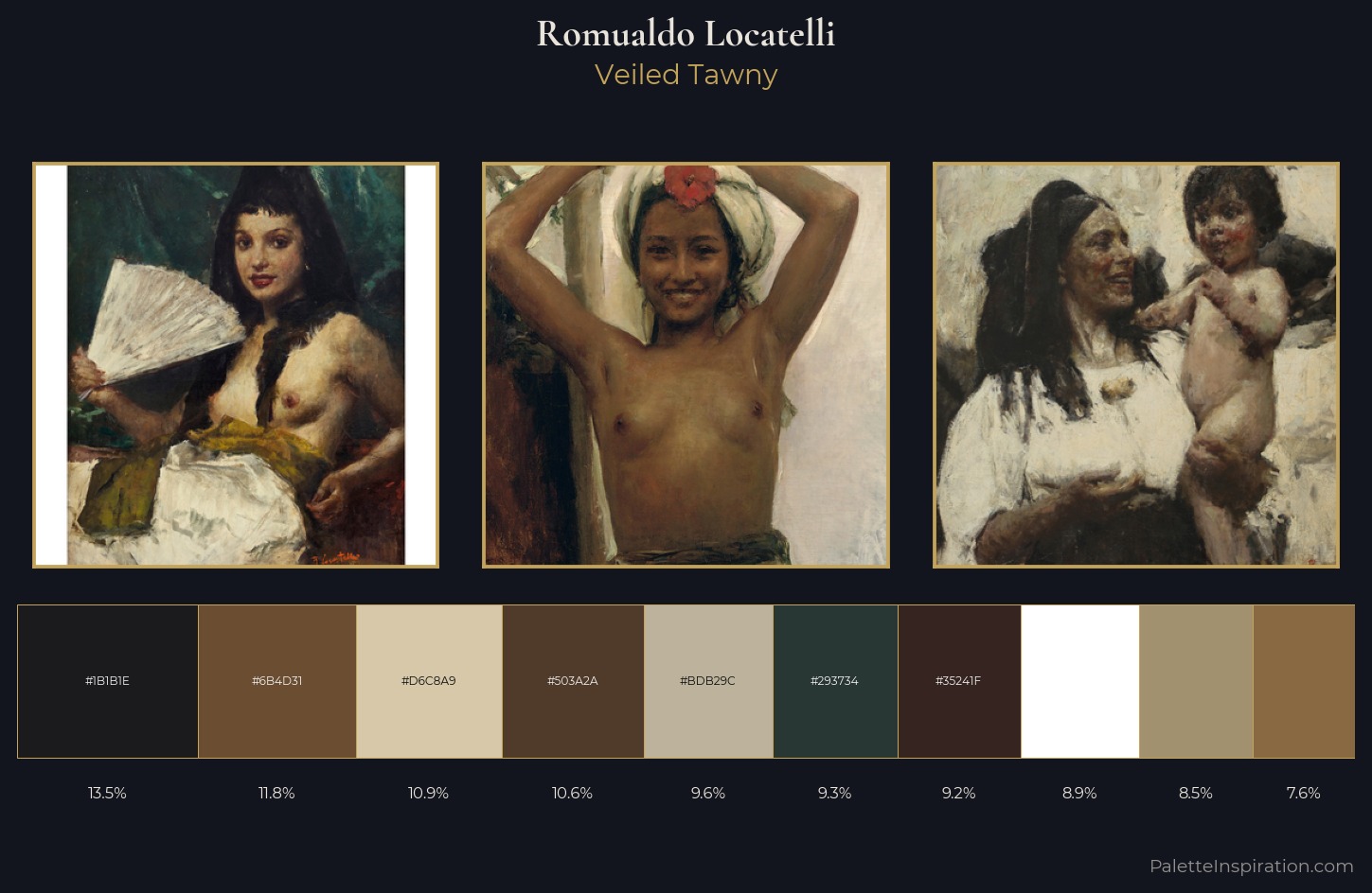 Romualdo Locatelli Palette 5 — Veiled Tawny