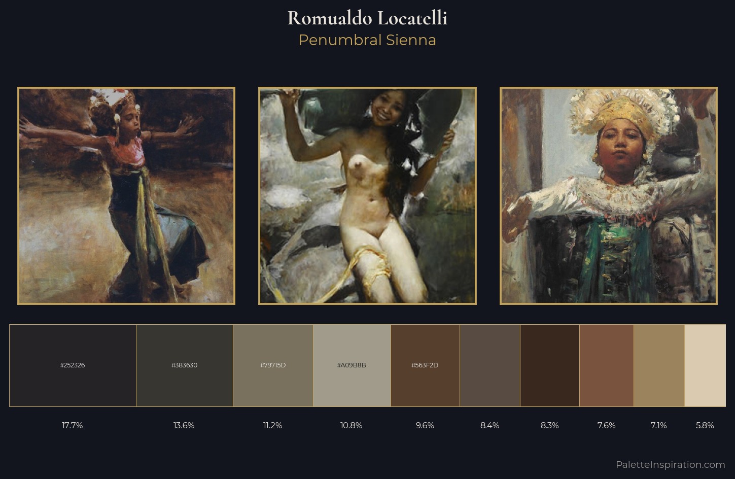 Romualdo Locatelli Palette 7 — Penumbral Sienna