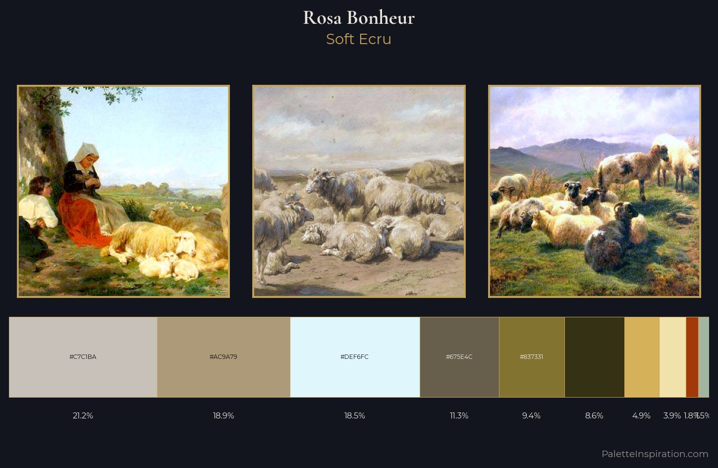 Rosa Bonheur Palette 1 — Soft Ecru
