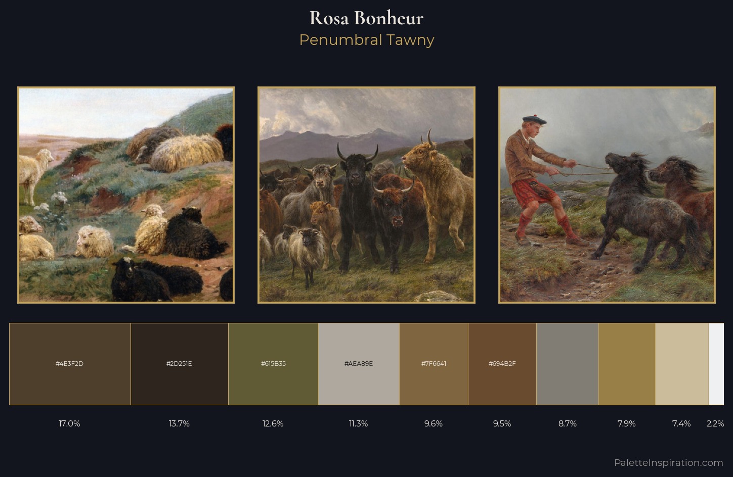 Rosa Bonheur Palette 2 — Penumbral Tawny