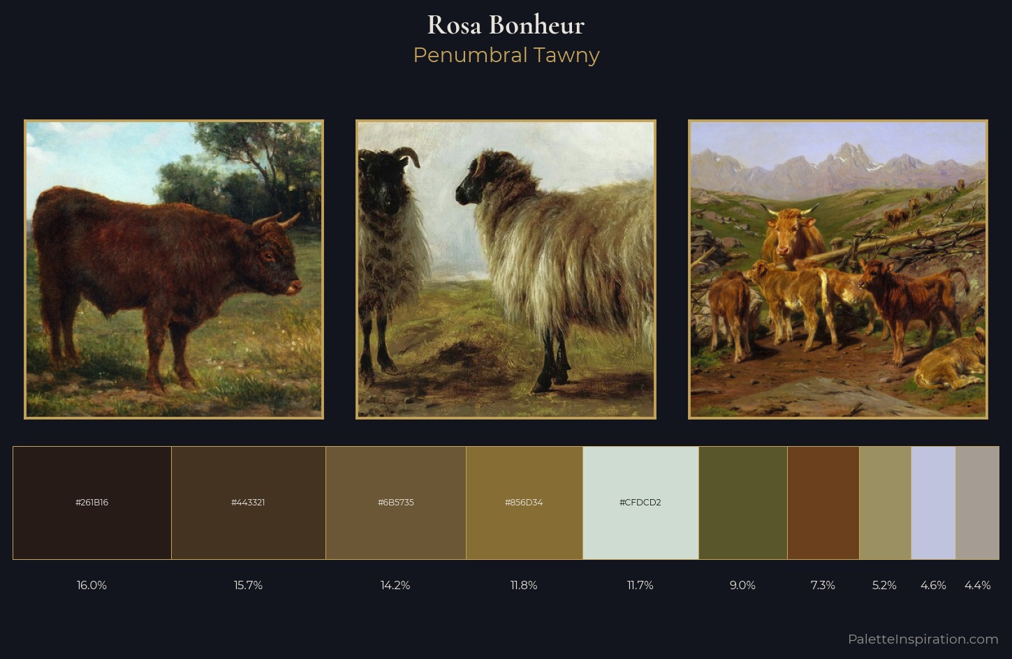 Rosa Bonheur Palette 5 — Penumbral Tawny