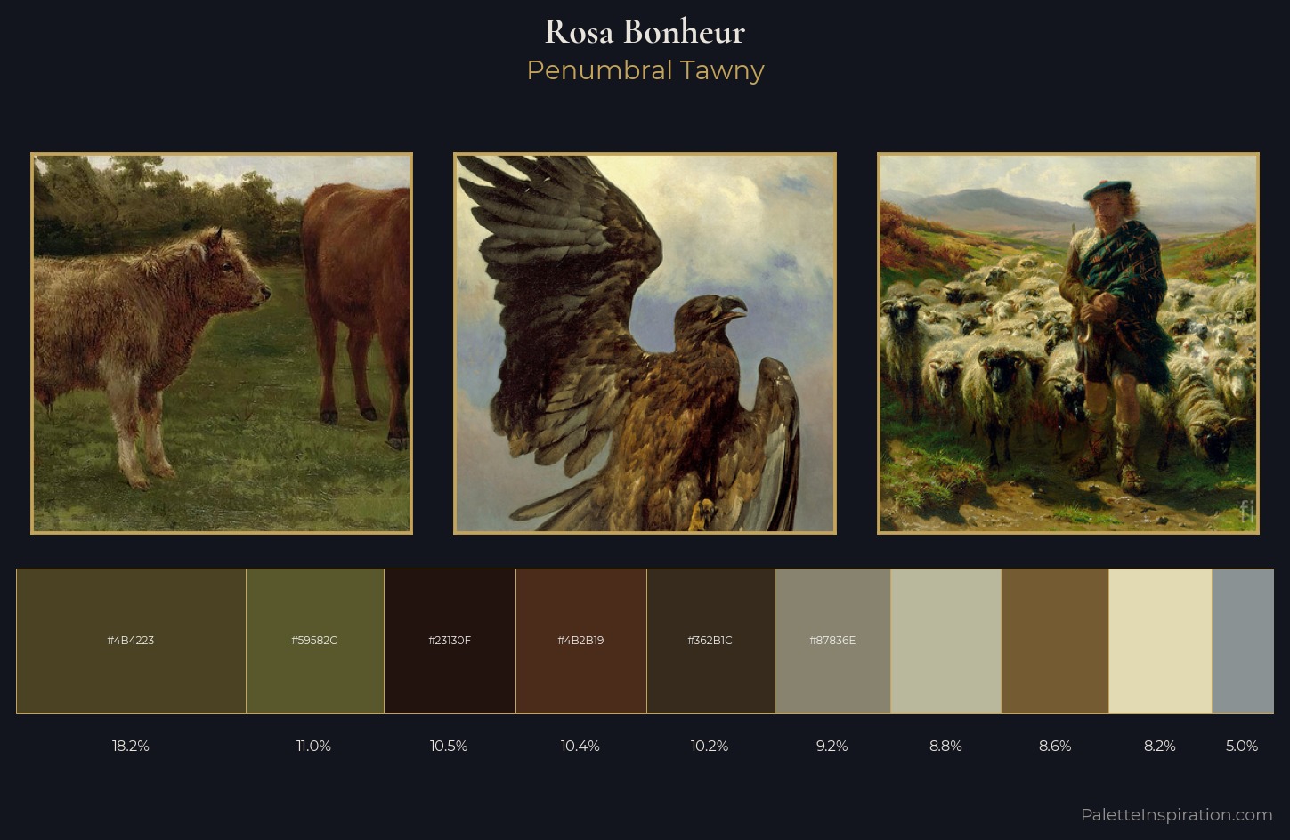 Rosa Bonheur Palette 9 — Penumbral Tawny