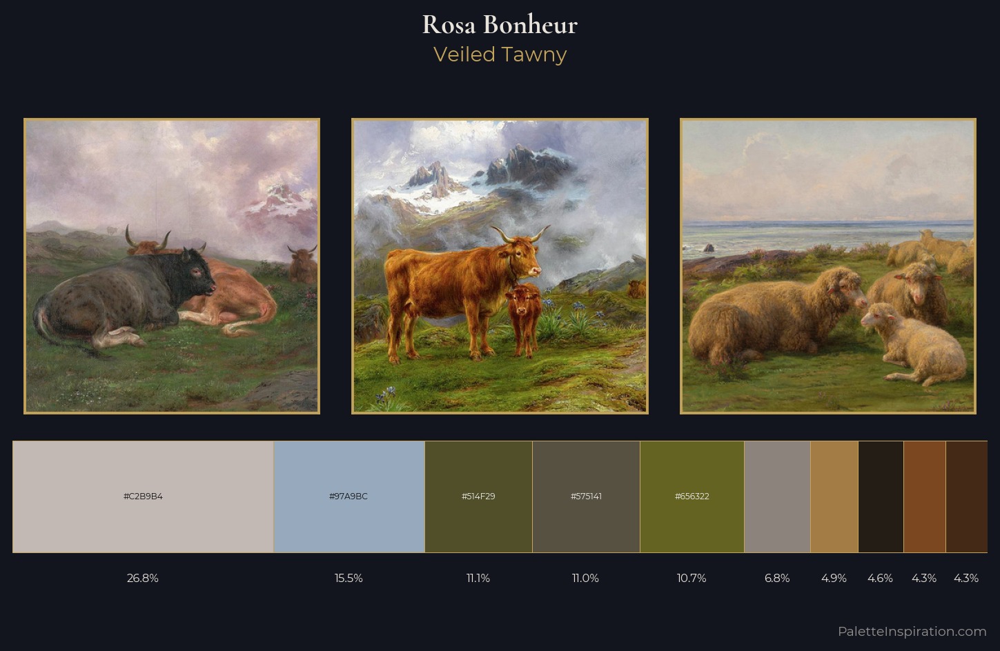 Rosa Bonheur Palette 10 — Veiled Tawny