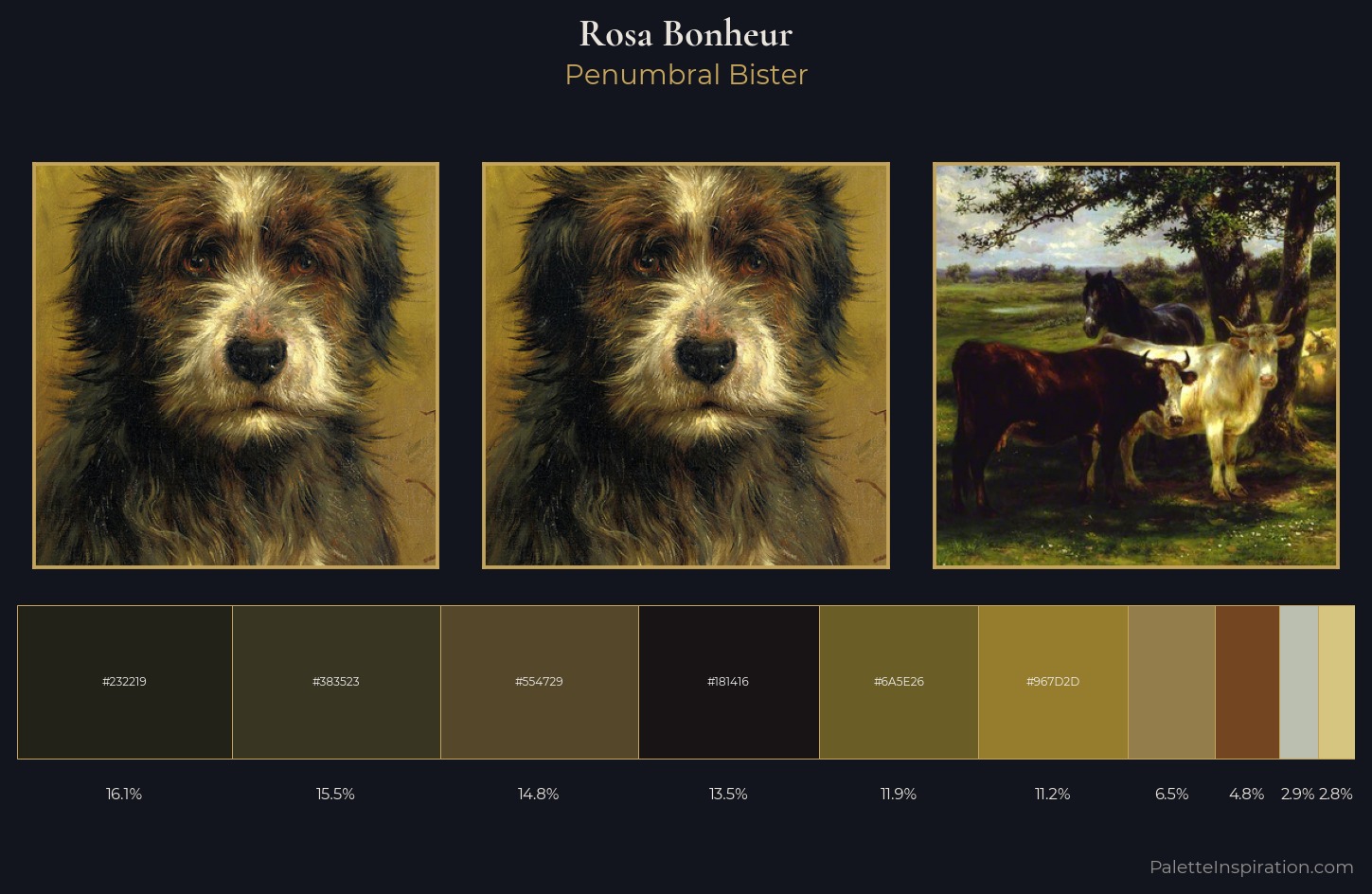 Rosa Bonheur Palette 11 — Penumbral Bister