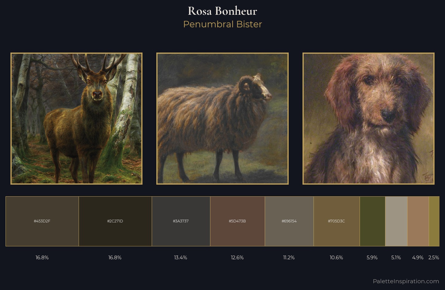 Rosa Bonheur Palette 12 — Penumbral Bister