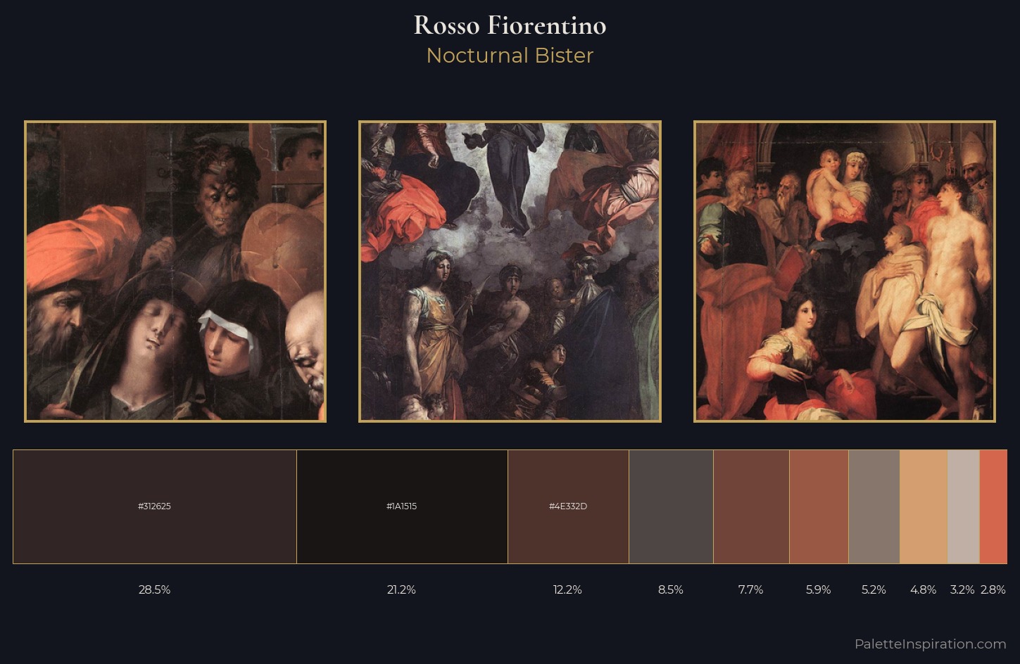 Rosso Fiorentino Palette 5 — Nocturnal Bister