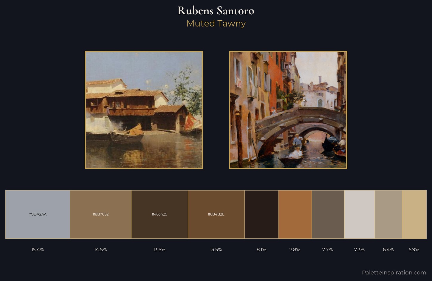 Rubens Santoro Palette 4 — Muted Tawny