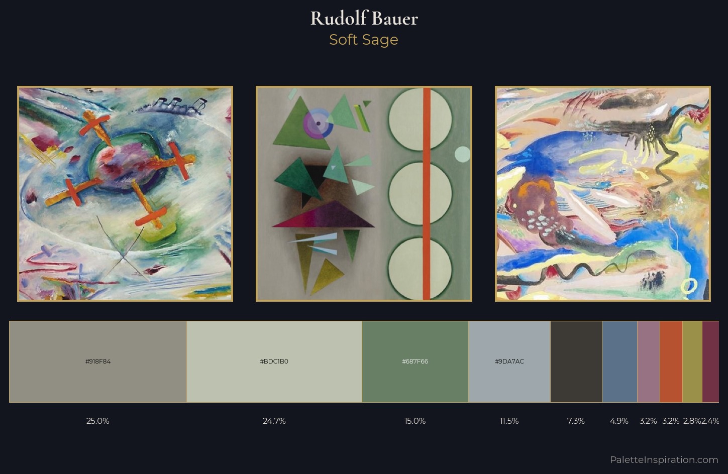 Rudolf Bauer Palette 3 — Soft Sage