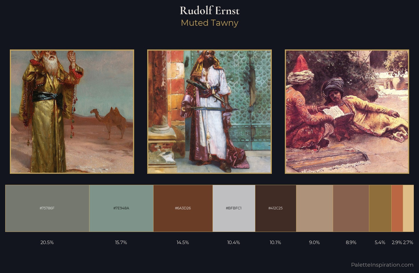 Rudolf Ernst Palette 2 — Muted Tawny