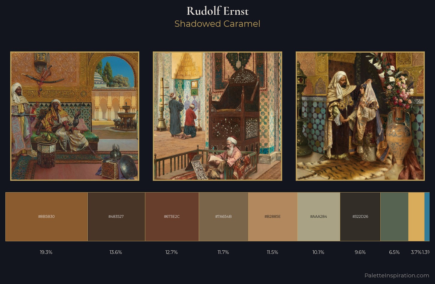Rudolf Ernst Palette 6 — Shadowed Caramel