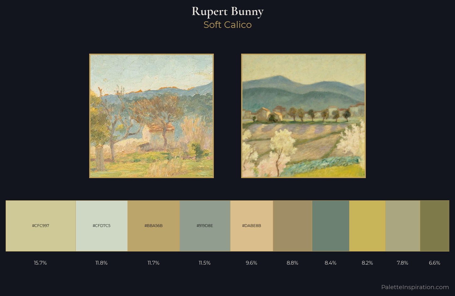 Rupert Bunny Palette 1 — Soft Calico