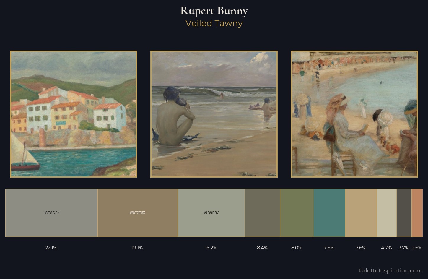 Rupert Bunny Palette 4 — Veiled Tawny