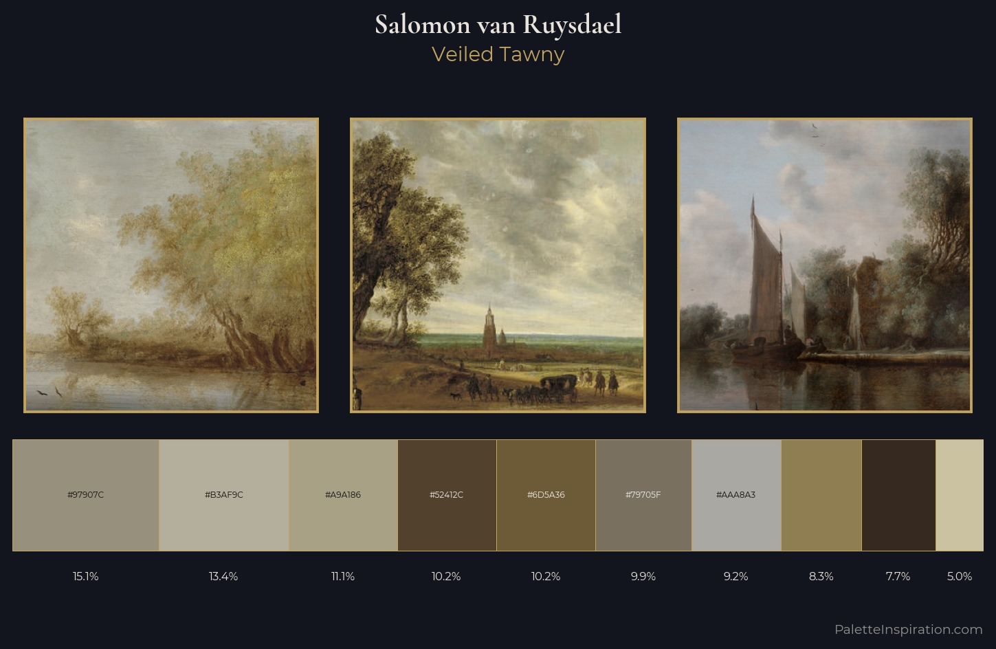 Salomon van Ruysdael Palette 2 — Veiled Tawny
