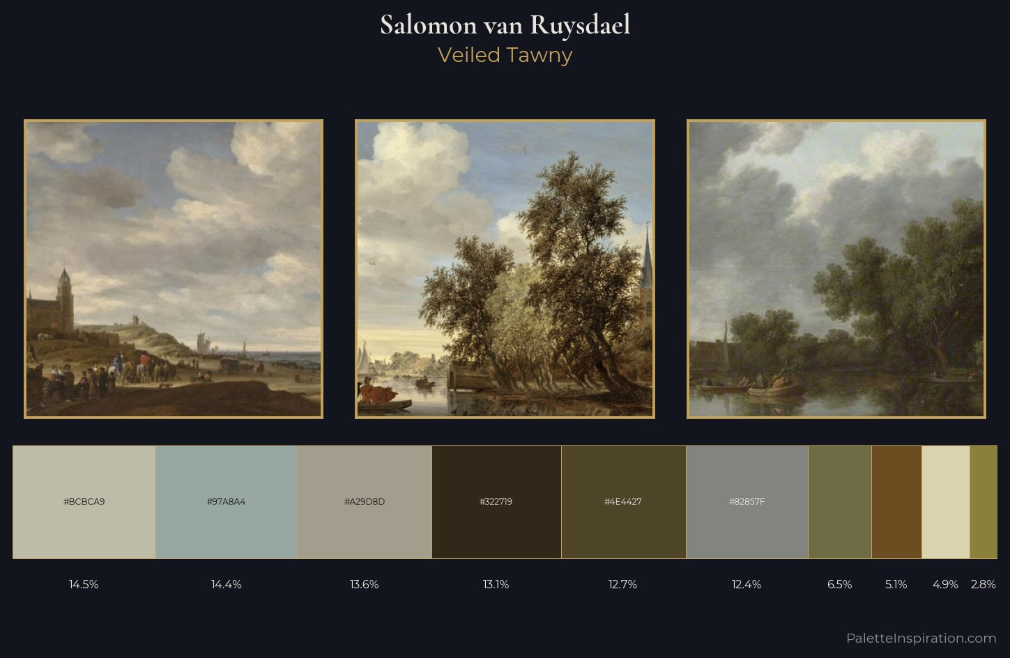 Salomon van Ruysdael Palette 6 — Veiled Tawny