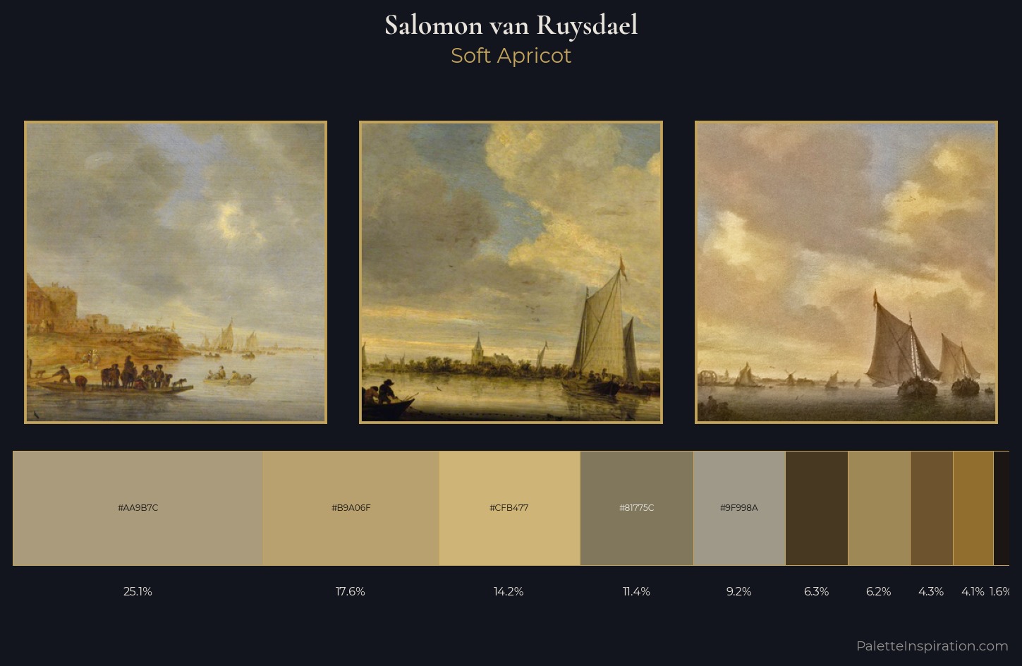 Salomon van Ruysdael Palette 9 — Soft Apricot