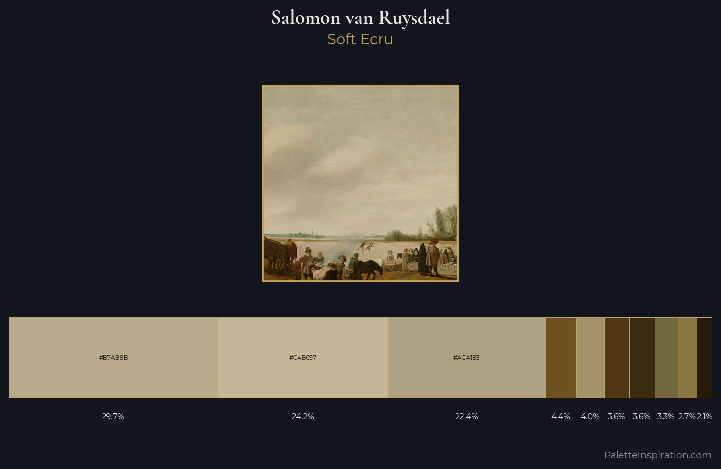 Salomon van Ruysdael Palette 12 — Soft Ecru